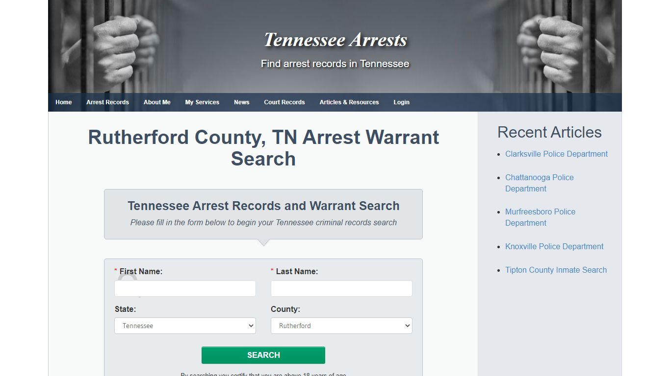 Rutherford County, TN Arrest Warrant Search - Tennessee ...